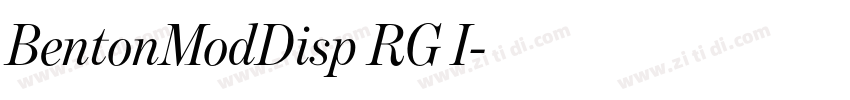 BentonModDisp RG I字体转换